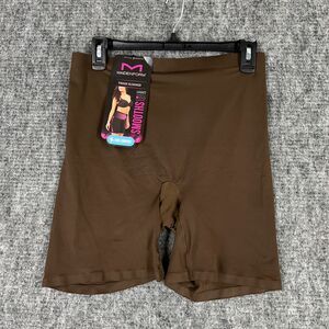 Maidenform Shaper Womens XXL Brown Thigh Slimmer Panty Tummy Control High‎ Waist